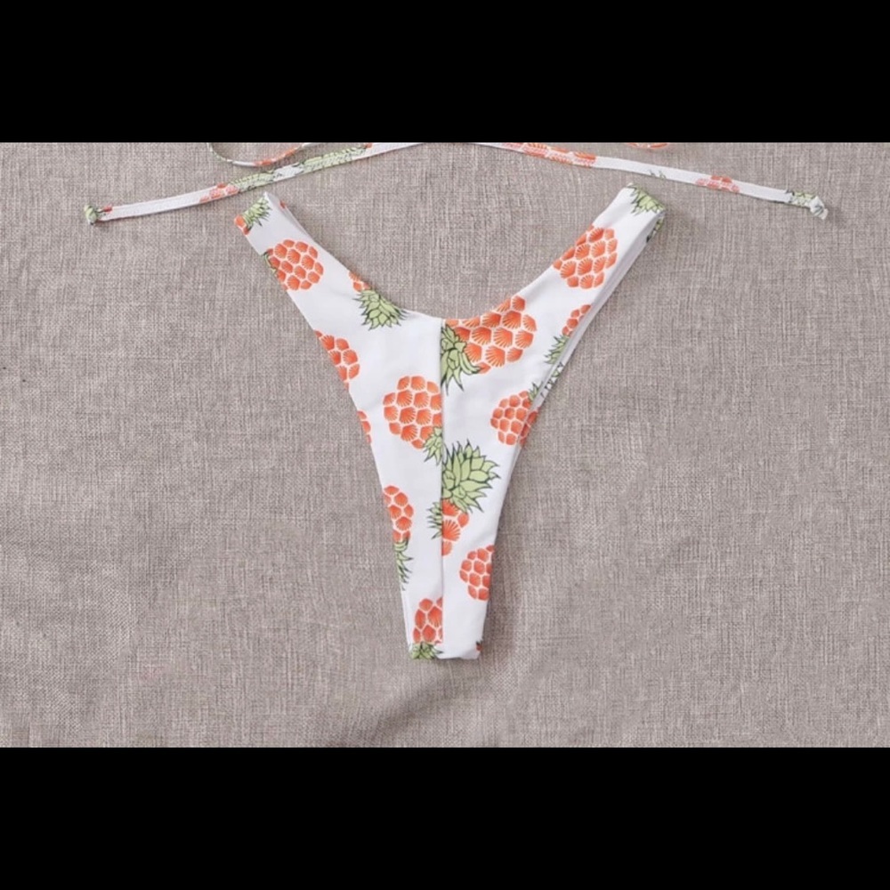NWT Shein: Size Large Pineapple Cheeky Bikini Set - Picture 6 of 14